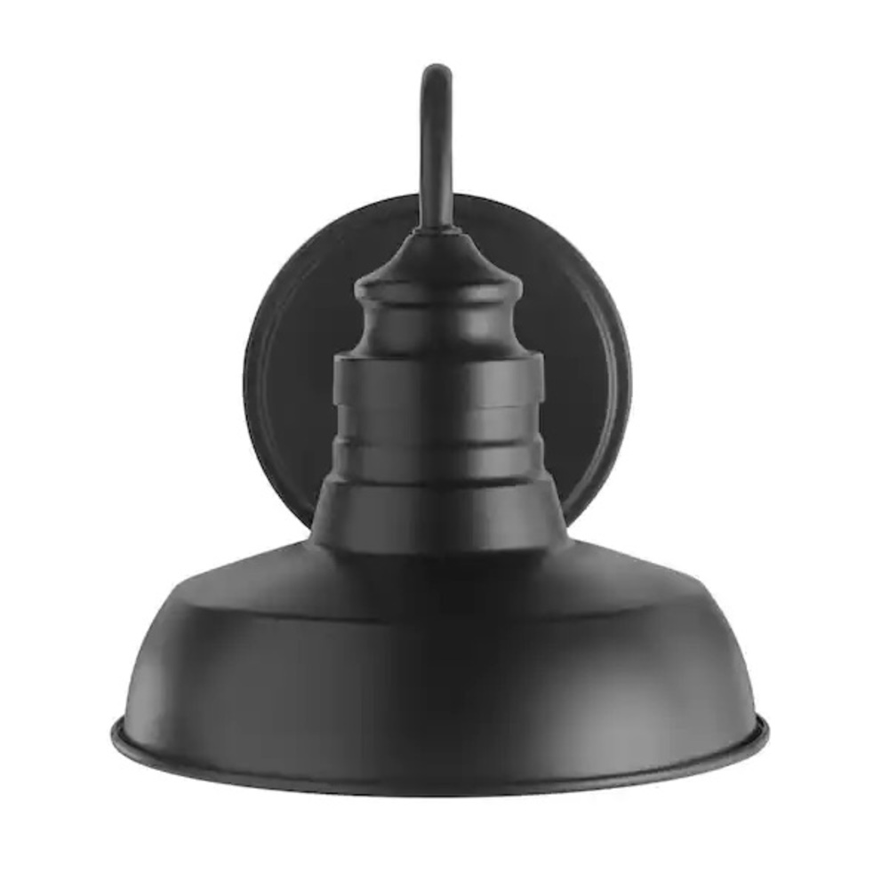 Set of 2 Elmcroft Matte Black Farmhouse Wall Sconces – Like New